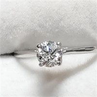 Certified 14K Diamond(0.52Ct, I-1, G) Ring