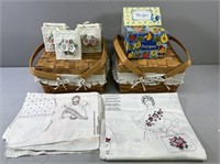 Woven Baskets;CeramicBags;Recipe Boxes; Sewing Cra