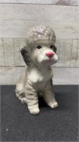 Vintage Poodle Figurine Made In Japan 6" Tall