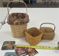 3 - Longaberger Baskets