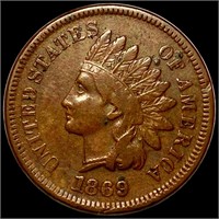 1869 Indian Head Penny LIGHTLY CIRCULATED