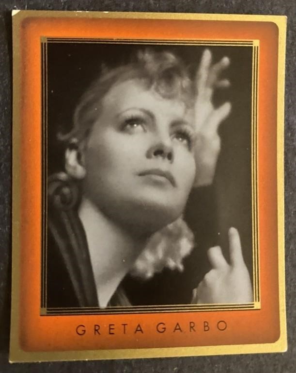 GRETA GARBO: Antique Tobacco Card (1936)