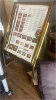 Assorted gold color menu boards