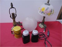 S & P Shakers (with chip), Lamps, Globe shade