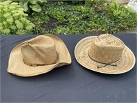Old straw hats