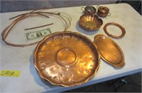 Copper Art Metal Decor LOT