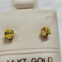 $200 14K Yellow Sapphire (0.2ct) Earrings
