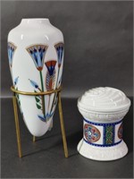 Elizabeth Arden Byzantium Luxor Vessel & Jar W Lid