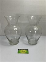 Pair of Glass Vases