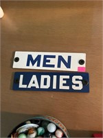 Porcelain Men & Ladies Signs