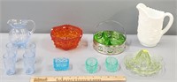 Eapg Pattern Glass incl Uranium Green