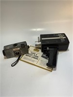 1960s 8 mm movie camera and Kodak Instamatic