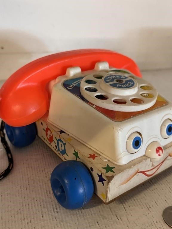 1961 Fisher-Price Chatter Telephone -works