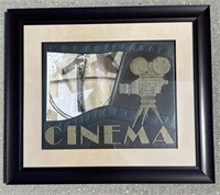 33 x 27 3D Cinema Framed, Matted, Print