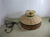 Plastic Faux Stained Glass Coke Hanging Lamp