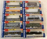 lot of 10 Walthers HO Train Cars