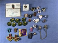 (31 PCS) ASSORTED LAPEL & PINS