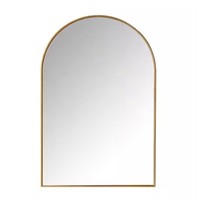 * Large Arched Gold Classic Accent Mirror