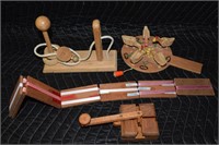 Vintage Handcrafted Wooden Toys & Games