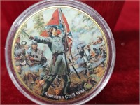 Colorized Civil War Coin