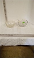 2 Cut Glass Bowls