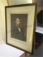 T. Hamilton Crawford, A Lincoln, color etching,