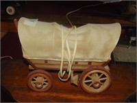 Vintage Wooden Covered Wagon Night Light