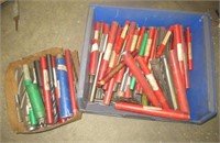 Large assortment of end mills and reamers. Sizes