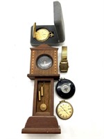 Colibel Pocket Watch, Westclox Mini Wood