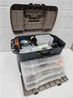 Flambeau Tackle Box W Lots Of Fishing Tackle +