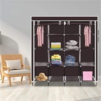 YUFENGZHE Portable Wardrobe Closet - Brown