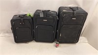 Leisure Black Suitcase 3pc Set