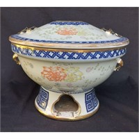 19th C. Chinese Famille Rose Hot Pot