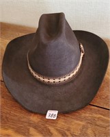 John B Stetson 3x cowboy hat size 6 7/8