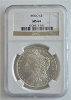1898-O NGC MS 64 Morgan Dollar