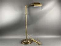 Brass Adjustable Height Twist Head Floor Lamp