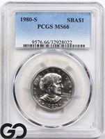 1980-S Susan B Anthony Small Dollar, PCGS MS66