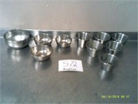 Mixed Lot Decorative Stainless Bowls all one bid