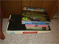 Lot of 4 Vintage Board Games & Puzzles