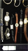 Group lot of seven wristwatches five are ladies 2