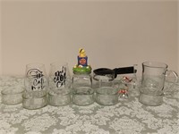 MISC GLASS WARE 13 PIECES