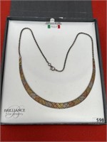 Italy 925 Sterling Silver-14kt gold Plated