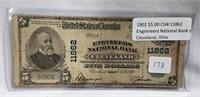 Series 1902 $5 National Currency Engineers