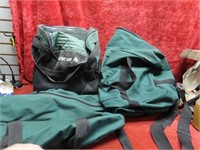 Cooler bag, 2 duffle bags.