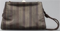 Fendi Striped Clutch Handbag