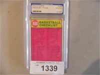 Vintage Topps 70-71 Checklist, rated PGS 4