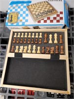 New Folding Chess set Santolee wooden