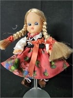 Vintage Polish Girl Folklore Doll Goralski Outfit