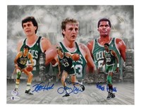 Autographed McHale/Bird/Parrish Celtics Photo