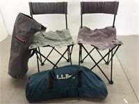 LL Bean Camping shelter w/ Chairs